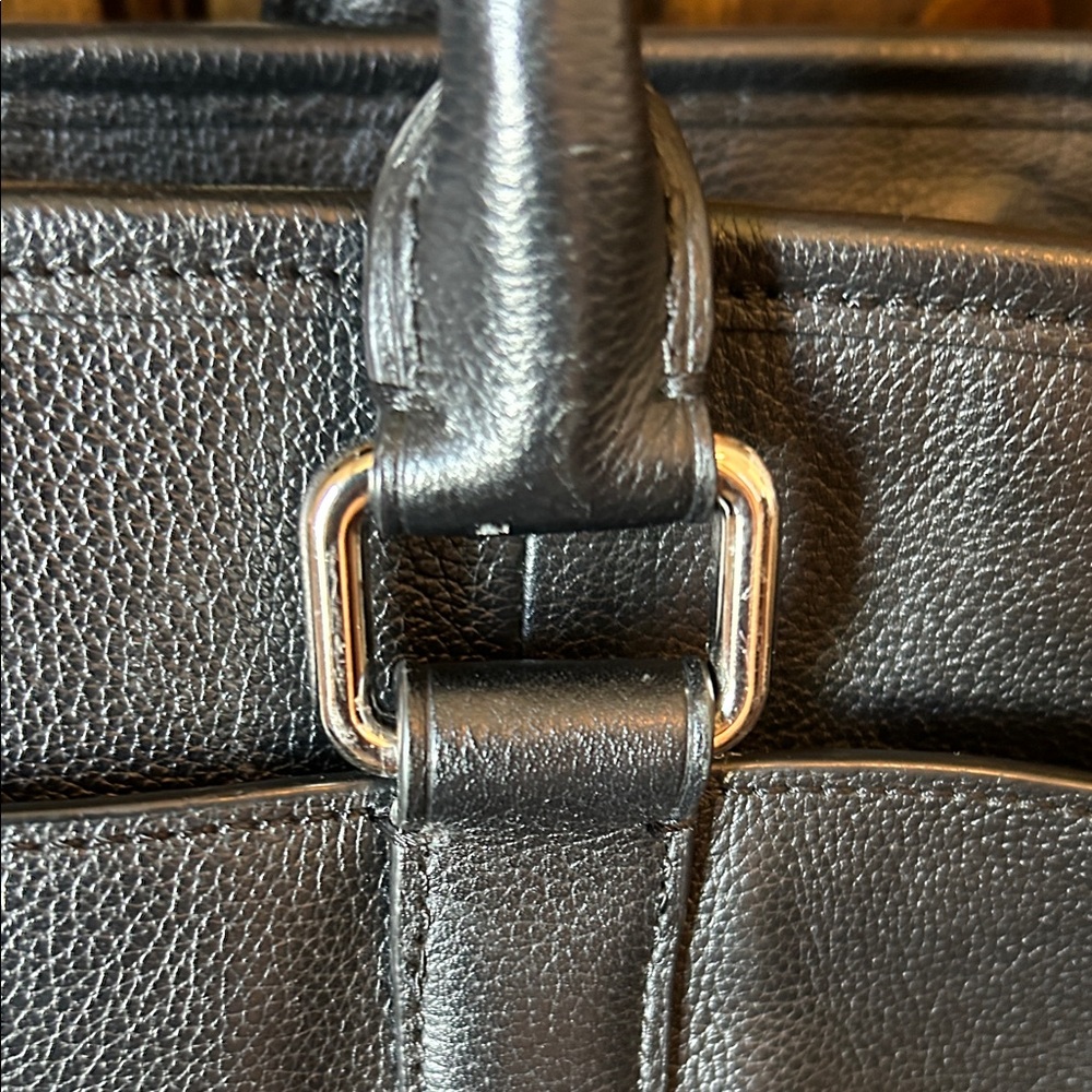 Coach Black Leather Briefcase - Picture 3 of 16